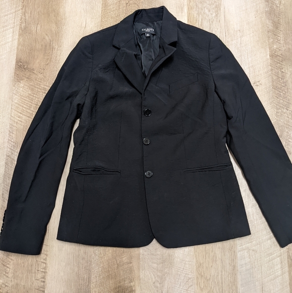 Talbots Black Wool Blend Blazer Jacket - Picture 9 of 14